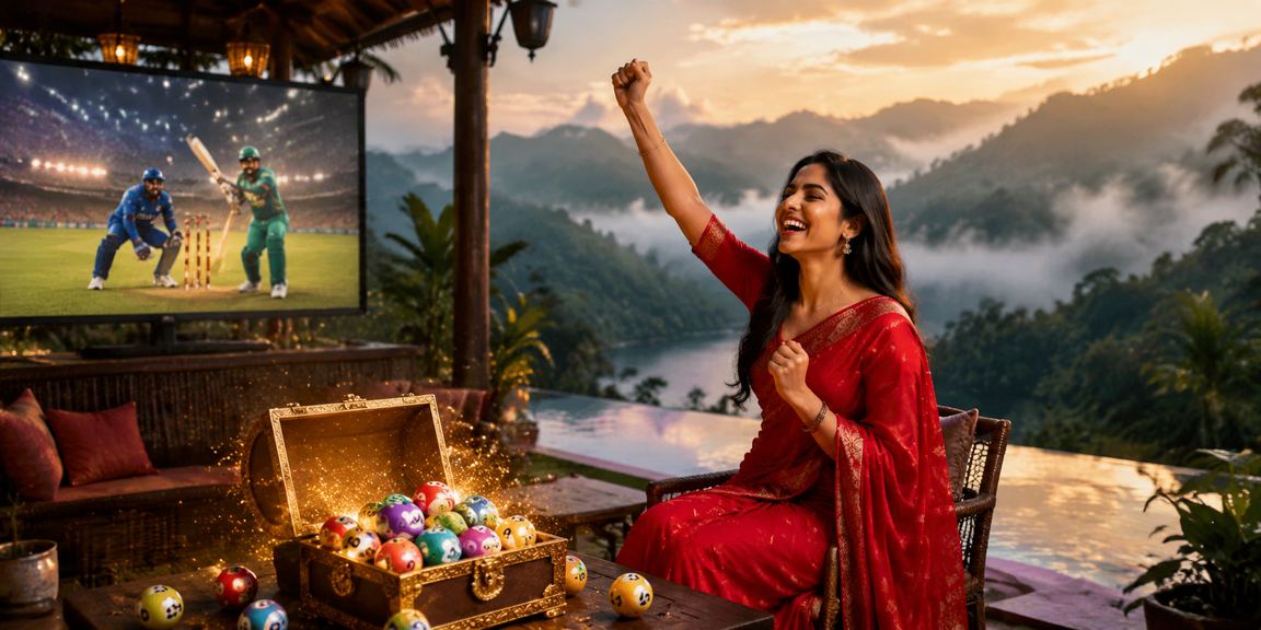 বান্দরবানে শাড়ি পরিহিতা নারীর সাথে ক্রিকেট বেটিংয়ের দৃশ্য